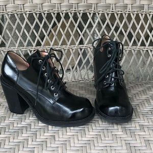 Crown Vintage Chunky Heel Booties